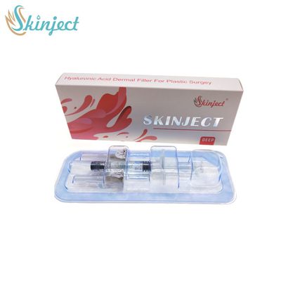 Produk Kecantikan Skinject 2ml Injeksi Asam Hyaluronic Dermal Filler Dengan Lido Untuk Wajah