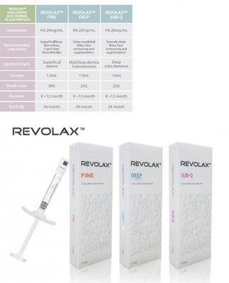Korea Revolax Fine Deep Sub-Q Hyaluronic Acid Dermal Filler CE