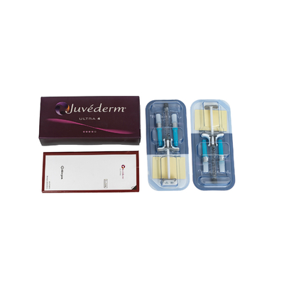 24mg / Ml Ultra4 Injectable Hyaluronic Acid Gel Dermal Filler Untuk Bibir 2 * 1ml