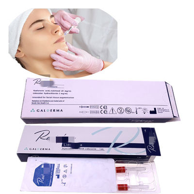 Pengisi HA Injeksi dengan Lido Hyaluronic Acid Pengobatan Kerutan untuk Wajah, Hidung dan Bibir