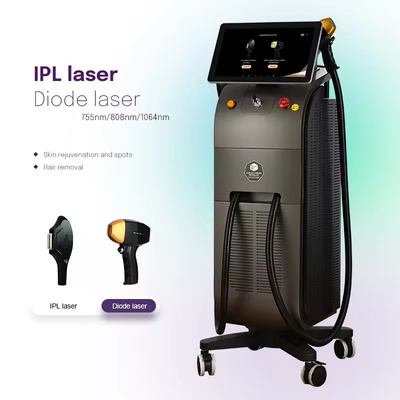 2024 terbaru 4K Tiga Gelombang Diode Laser Hair Removal Machine 755nm 808nm 1064nm Es Harga Titanium