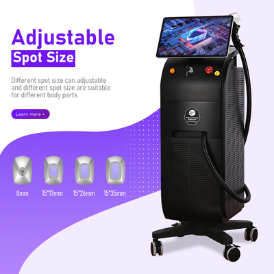 Mesin Penghilang Rambut Laser Profesional dengan Teknologi Pendinginan Kulit dan Antarmuka Multi Bahasa