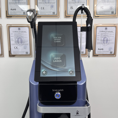 2 In 1 Mesin Penghapusan Tato Laser Peralatan Penghapusan alis Laser Dengan layar 15,6 inci