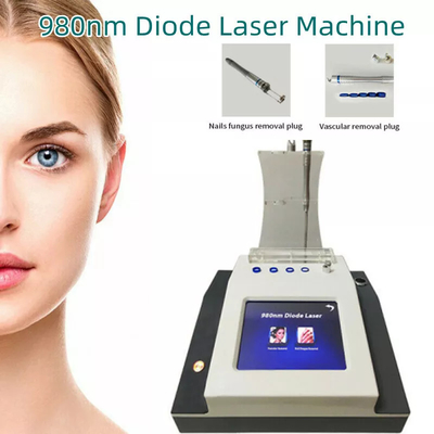 Portable 2 In1 980nm Diode Laser Facial Beauty Machine Untuk Penghapusan Vena Vaskular Wajah