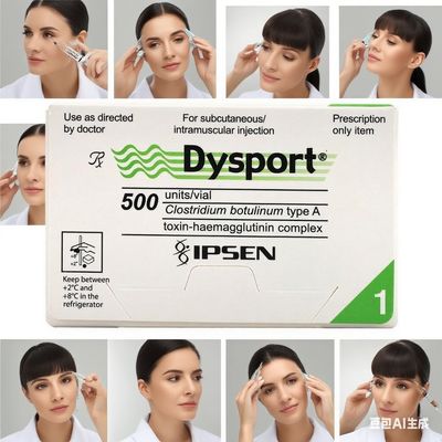 Memesan 500 unit Dysport Toxin Botulinum Untuk menghilangkan garis wajah