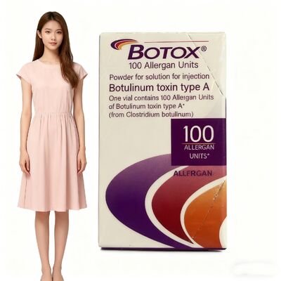Injeksi Toksin Allergan Toksin 100u Anti-Penuaan Tingkat Medis Menargetkan Kerutan Wajah Dinamis