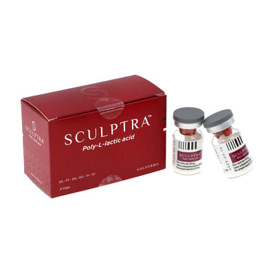 PLLA 150mg Injeksi Perawatan Wajah Biostimulator Kolagen Profesional Memulihkan Volume Wajah
