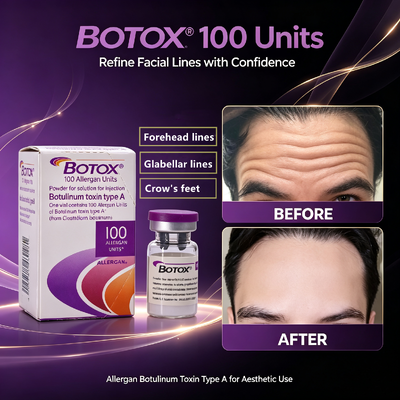 BOTOX 100 unit Suntikan Anti Kerutan Perawatan Estetika Wajah Toksin Botulinum Tipe A Allergan
