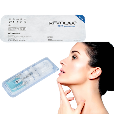 1.1ml Revolax Deep HA Dermal Filler untuk Kerutan Wajah dalam Tambahkan Volume ke Bibir