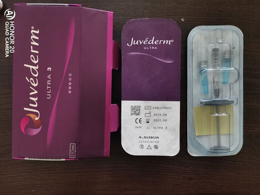 Hyaluronic Acid Dermal Filler Juvederm Ultra 3 Pembesaran Bibir Pengisi Wajah