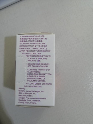 Injeksi Wajah Alergan Botulinum Toxin Removal Kerut