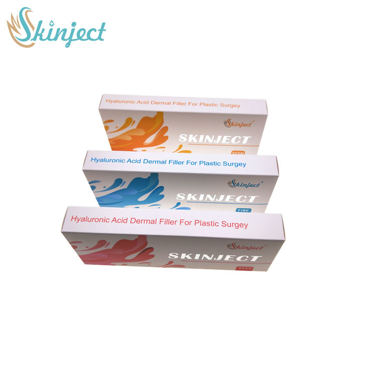 Produk Kecantikan Skinject 2ml Injeksi Asam Hyaluronic Dermal Filler Dengan Lido Untuk Wajah