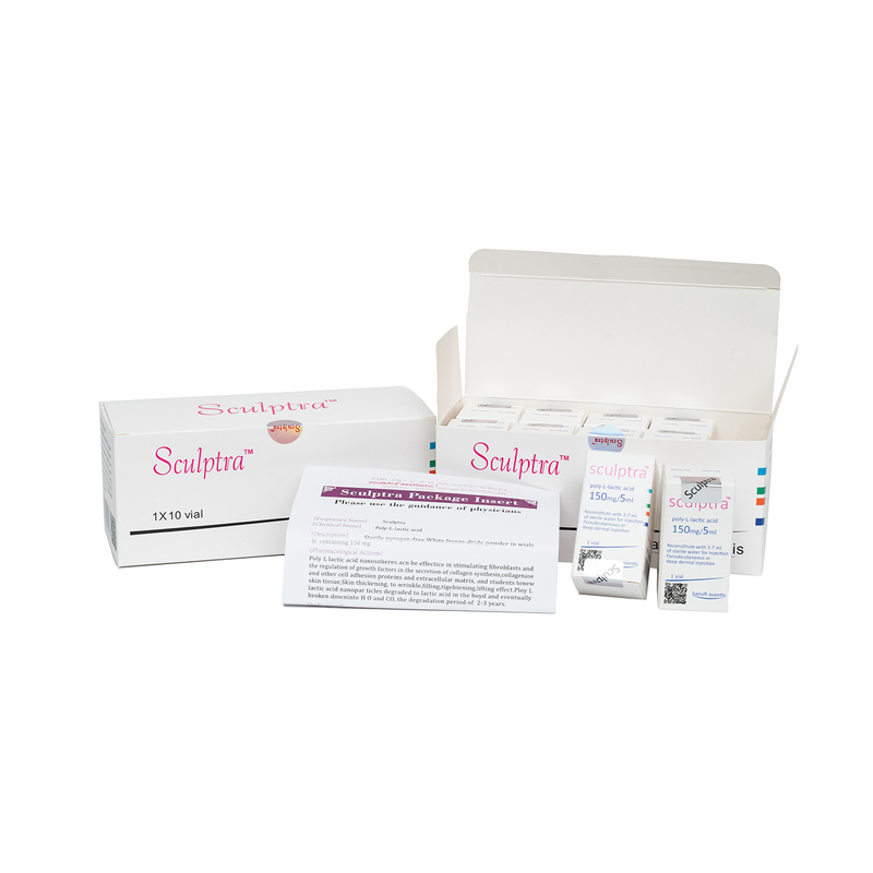 Suntikan Wajah 3D Collagen Poly L Lactic Acid PLLA Mengurangi Keriput