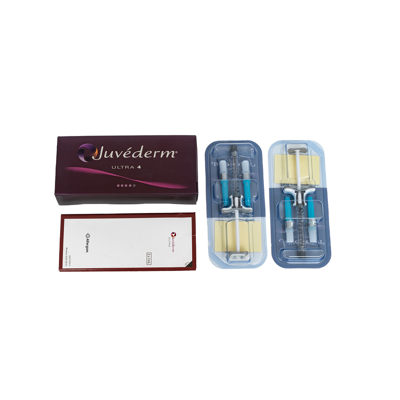 24mg / Ml Ultra4 Injectable Hyaluronic Acid Gel Dermal Filler Untuk Bibir 2 * 1ml