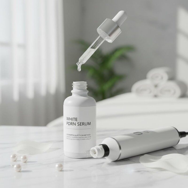 White PDRN Serum Dermapen Metode Injeksi Mempromosikan Regenerasi Kulit Dan Perbaikan Meningkatkan Kesehatan Kulit Dan Vitalitas