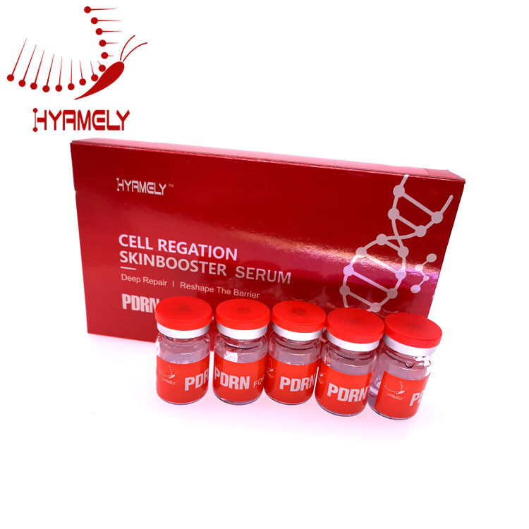 Serum PDRN Putih 3 Ml 5 Botol kotak solusi perawatan kulit regeneratif mendukung sintesis kolagen dan penyembuhan kulit