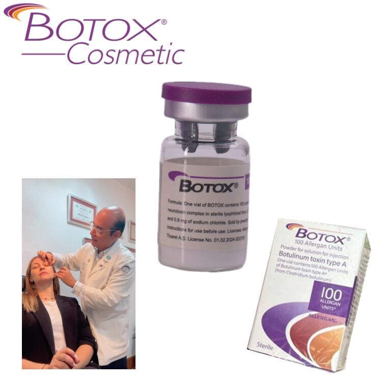Botulinum Toxin 100 Unit Toxin untuk Menghilangkan Kerutan Aplikasi Wajah Peptida Serbuk beku kering