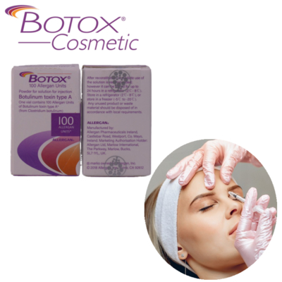 Botox Allergan 100IU Abbive Botox Clostridium Botulinum Toxin Untuk Menghilangkan Garis Wajah